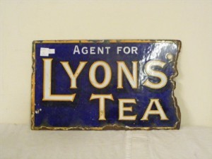 Lyons Tea sign