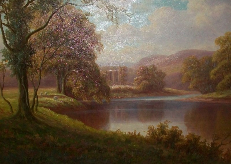 e w mellor the wharfe near bolton woods1