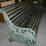 Victorian cast iron bench