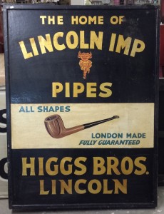 Historical Lincoln advertising signs for Higgs Bros Lincoln that used to be on Stonebow Lincoln