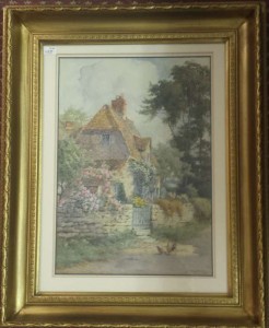 a 19th century watercolour by H Louisa Walford, Exh. R,A. 1891-1904
