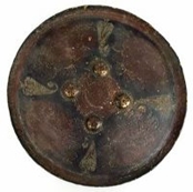 A 19th century Indian Dhal shield of circular form