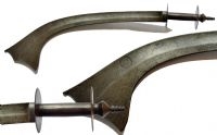 An 18th 19th Century Indian Shortsword Kora, also called a Kharga or Jamadhar Teg