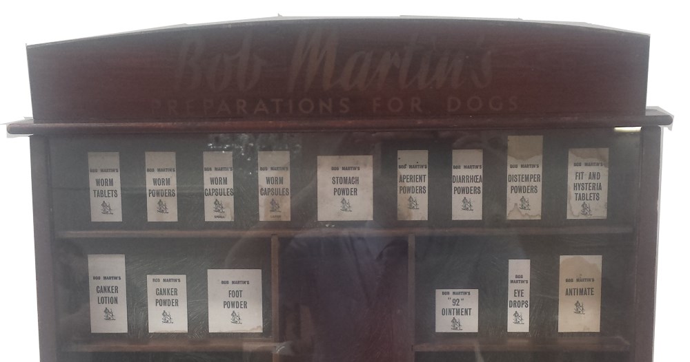 bob martins powders display top