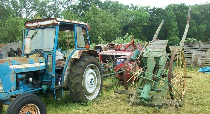 Tractors and machinery at auction