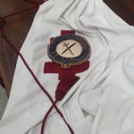 19th c knights templar robe with rate lincolnshire badge