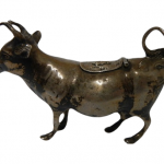 An unusual silver cow creamer, Hall Marked London Import 1913/14, Berthold Hermann Muller
