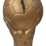 1990 World Cup souvenir wine bottle designed as the FIFA World Cup Trophy containing 3 litres Barola