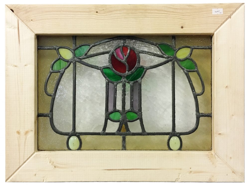 Architectural Salvage A small Victorian stained glass window