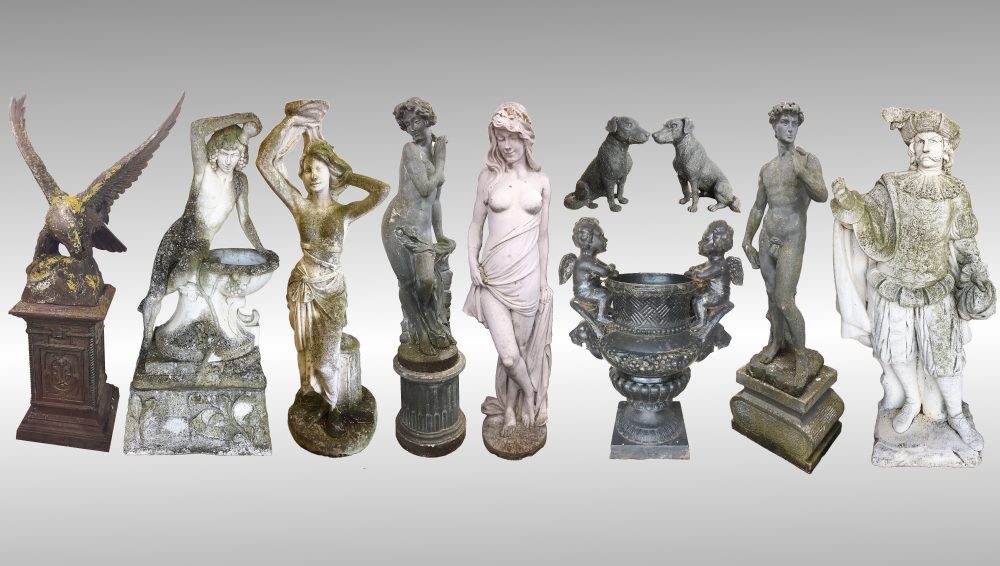 Collection of Statues from large Lincolnshire Estate Sunday 28th July