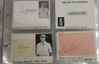 Excellent Cricket Memorabilia including autographs of Bradman, Jardine, Hobbs and Grace