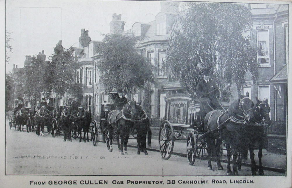 george cullen cab proprietor 38 carholme road lincoln