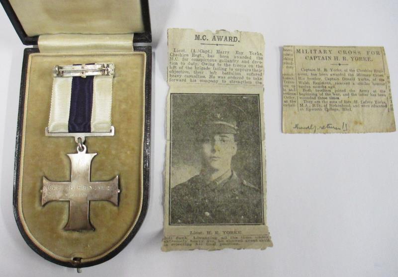 military cross for captain harry yorke