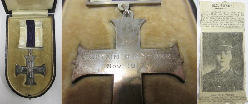 military cross for captain harry yorke cheshire regiment