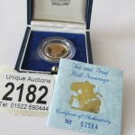 1988 gold half sovereign