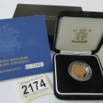 A 2005 gold proof sovereign