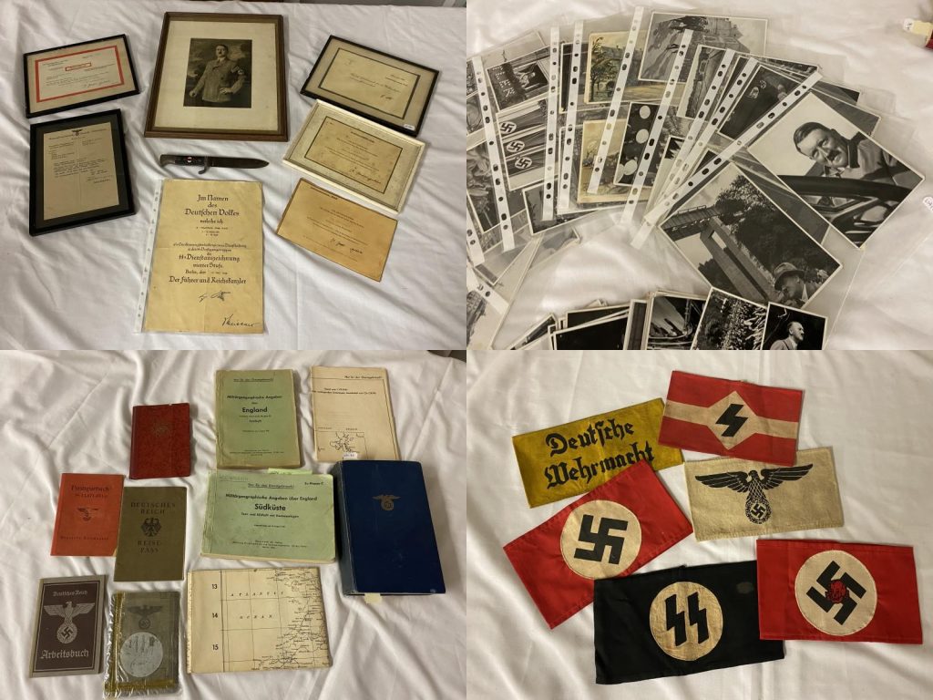 german nazi ephemera collage