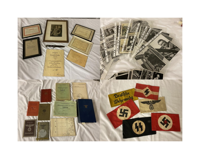 german nazi ephemera collage small