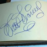 walt disney autograph