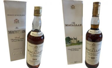 Rare 1964 Macallan Whisky heads Whisky, Wine and Port section of May Auction