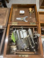Steam Indicator with recording drum and accessories by McInnes-Dobbie in fitted box