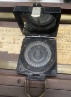 WW2 British Army Marching compass in Bakelite case. T.G. and Co Ltd. Marked with War Dept arrow and numbered B 234167