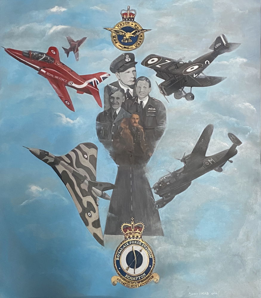 RAF Scampton painting by Shany Hagan 875x1000