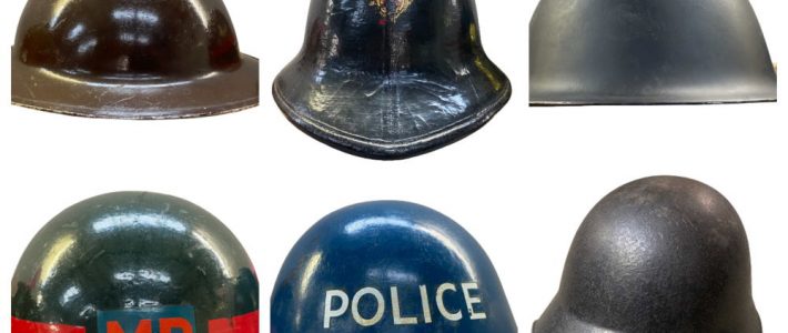Excellent Collection of Military Helmets, Fireman’s Helmets and Other Helmets at June 14th Militaria Auction