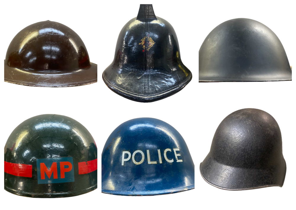 Helmet Collage Militaria Collage