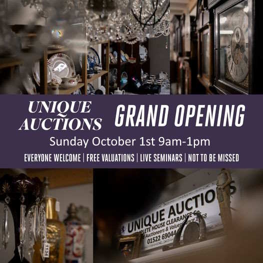 Unique Auctions Grand Opening Image revised