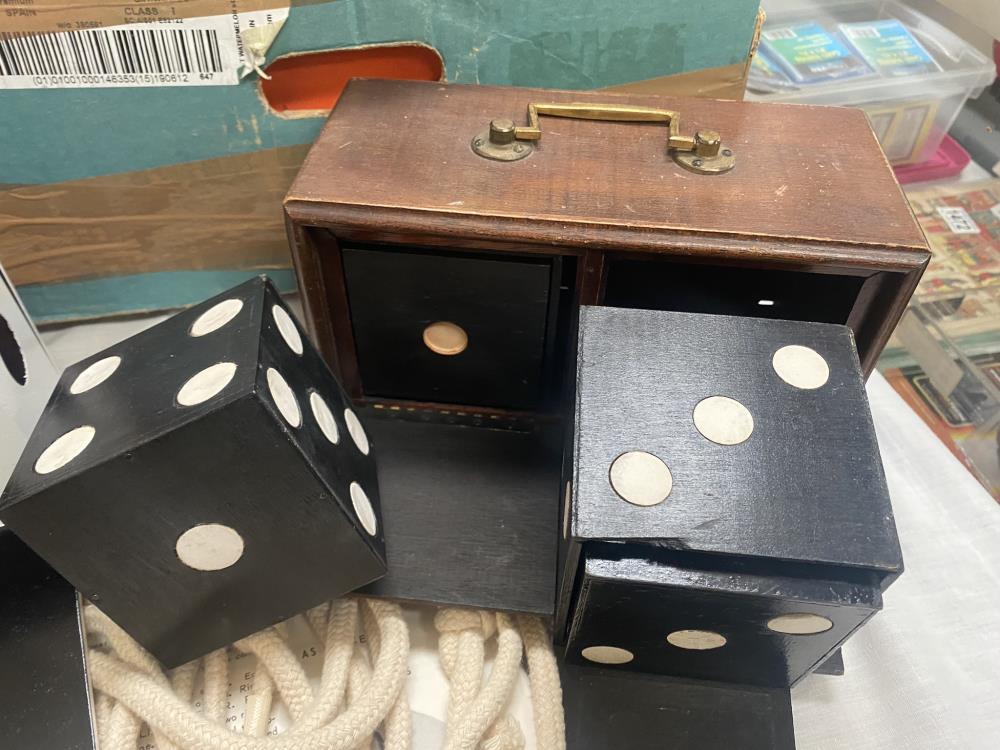 Early 20th Century Magicians box and dice tricks