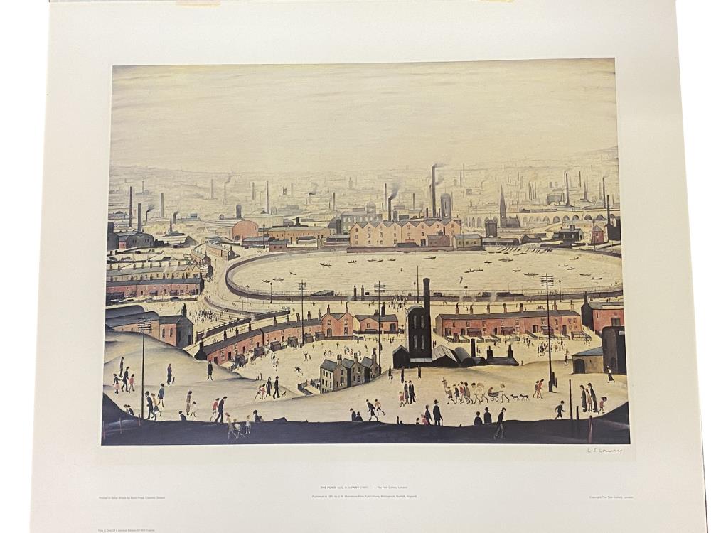 Laurence Stephen Lowry The Pond Signed Limited Edition