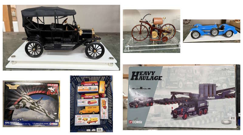 toy die-cast auction collage march 2026